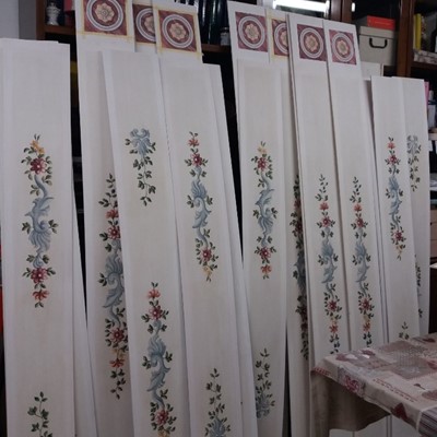 Decorazione travi - Pannelli realizzati in studio